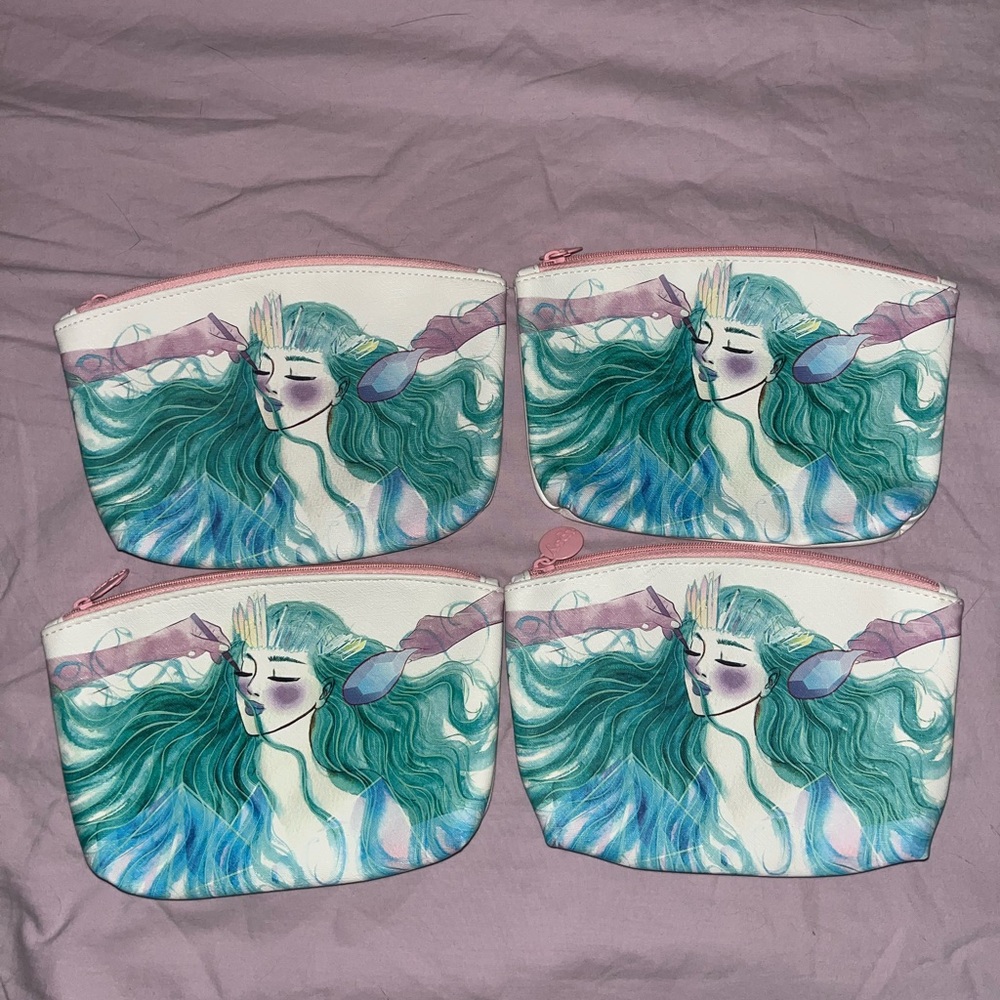 FOUR Ipsy Green Mermaid Bags